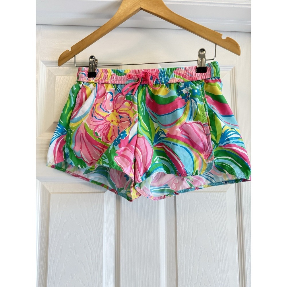 Lilly Pulitzer Callahan Board Shorts Women Small Multicolor Floral Tropical
